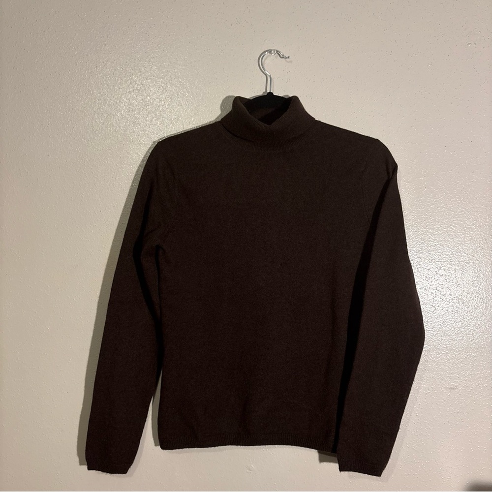 Prive Cashmere Chocolate Brown Turtleneck - XS - NWOT